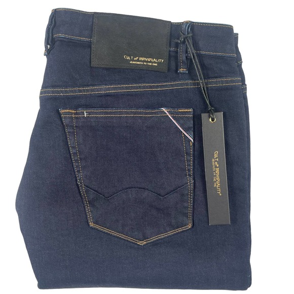 Cult Of Individuality Dark Wash Rocker Slim Premium Stretch Mens Jeans 40X33 NWT